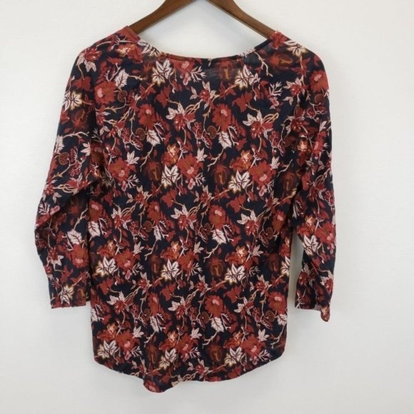 Lucky Brand Floral Blouse Top - Picture 2 of 5